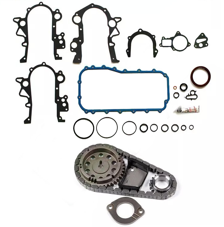 Denbora-katearen kit W Estalkiaren junta-sorta 90-04 Chrysler Town Country Dodge 3.3L